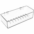 NDWLNYDM 2pc Acrylic Wall Mount Shower Shelves with Adhesive Tape Clear by Deal US
