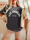 CSDAJIO Vintage Oversized Graphic Tee Women LA Puff Print Grey Size XL by Deal US