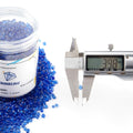 TWINKLING Fire Glass Stones 3-6mm 1lb Jar Cobalt Blue High Luster by Deal US