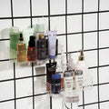 NDWLNYDM 2pc Acrylic Wall Mount Shower Shelves with Adhesive Tape Clear by Deal US