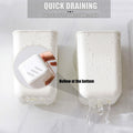 ORIJOYNA 2 Pack Wall Mounted Self-Adhesive Toothbrush Holder White by Deal US
