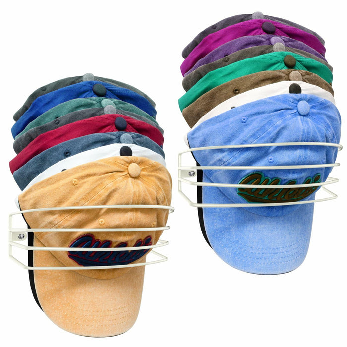 Fikoksol Metal Hat Racks for Baseball Caps Wall Mount Organizer 2Pcs Black by Deal US
