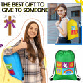 Kacctyen Christian Drawstring Bags 18 Pcs Polyester Multi-color Bulk Gift by Deal US