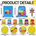 Kacctyen Christian Drawstring Bags 18 Pcs Polyester Multi-color Bulk Gift by Deal US