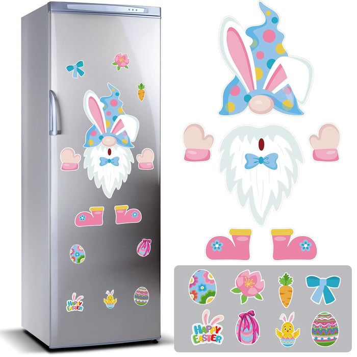 Weewooday 14pcs Easter Gnomes Refrigerator Magnets Multicolor Holiday Set by Deal US