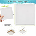 12PCS Mini Canvas and Easel Set 3x3in Cotton Small Square Canvases Art by Deal US