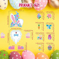 Weewooday 14pcs Easter Gnomes Refrigerator Magnets Multicolor Holiday Set by Deal US