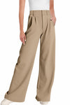 ELLEVEN Wide Leg High Waisted Palazzo Pants Brown Size XXL