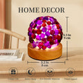 [Like New] Nizrsky Crystal Night Light Home Decor Lamp Purple Agate 0.86lb by Deal US