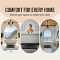 ITSOFT Plush Bathroom Rug 47x21 Charcoal Gray Non Slip Chenille Quick Dry by Deal US