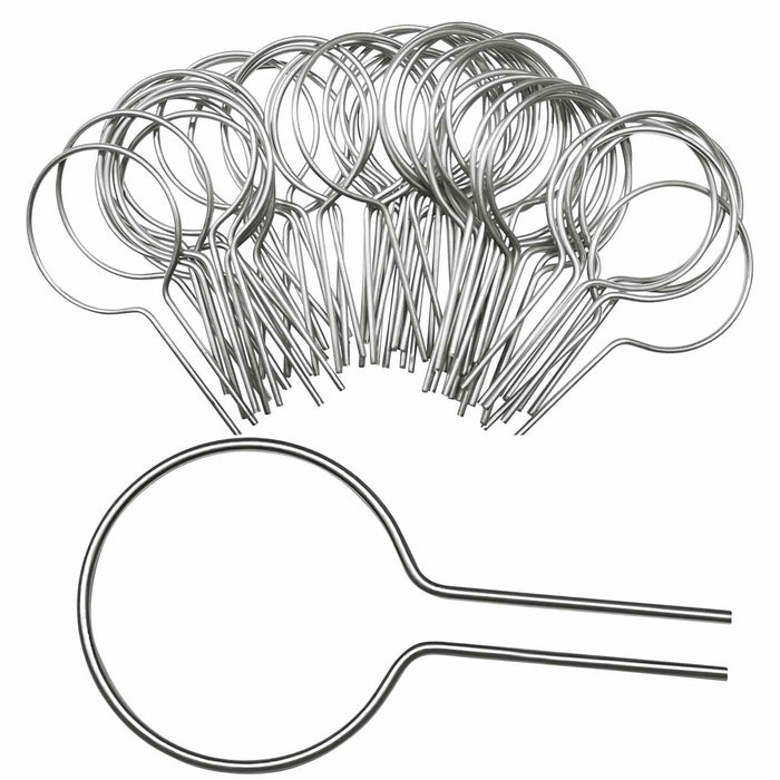 Evecad 250PCS 12Ga Preformed Fence Ties for 1-5/8 Post Silver by Deal US