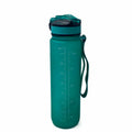[Like New] Healthaccessories Motivational Reusable Tritan Water Bottle 32oz Blue BPA Free by Deal US