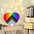 Gay Pride Acrylic Desk Sign with Stand Clear LGBT Equality Plaque by Deal US
