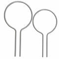 Evecad 250PCS 12Ga Preformed Fence Ties for 1-5/8 Post Silver by Deal US