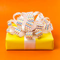MAYPLUSS 8" Pink Dot Foil Shine Gift Bow, 1 Count by Deal US