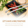[Like New] QKFU BBQ Sa-Used Rotating Maybe, Flip Bacon Steak Meat Sausage Vegetables Tongs by Deal US