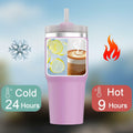 [Like New] YOUEXPERT 14 oz Tumbler with Straw, Insulated Tumblers with Lid and Straw, 14 oz by Deal US