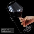 [Like New] Ennogyoson Wine Glasses Set of 4 Crystal Red & White Stemmed Glassware by Deal US