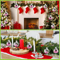 [Like New] Poen 50 Pcs Pink Christmas Ball Ornaments for Tree DIY Holiday Decor by Deal US