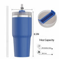 [Like New] YOUEXPERT 14 oz Tumbler with Straw, Insulated Tumblers with Lid and Straw, 14 oz by Deal US