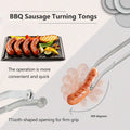 [Like New] QKFU BBQ Sa-Used Rotating Maybe, Flip Bacon Steak Meat Sausage Vegetables Tongs by Deal US