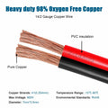 14 Gauge Copper Wire 2 Conductor 14 AWG Battery Cable 200FT Oxygen Free by Deal US