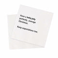 VOWFOO Funny Christmas Quotes Cocktail Napkins 4.5x4.5 2-ply 100pcs by Deal US