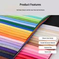 Calefow Felt Fabric Sheets Craft Kit 60PCS 6x8in Multicolor Sewing Modern by Deal US