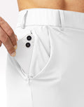 SERAMY Men's Golf Joggers Slim Fit Stretch Sweatpants 5 Pockets White Size XXL by Deal US