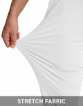 SERAMY Men's Golf Joggers Slim Fit Stretch Sweatpants 5 Pockets White Size XXL by Deal US