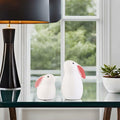 NYSCURE Ceramic Rabbit Figurine Sitting Statue Home Decor 4.8 Inch by Deal US