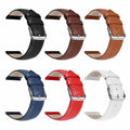 Narako Genuine Calf Leather Watch Band Stainless Steel Buckle 24mm Light Brown by Deal US