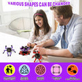 Deformation Fingertip Decompression Mechanical Gyroscope DIY Chain Red+Purple by Deal US