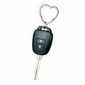 Mandala Crafts 1.2" Silver Heart Metal Key Rings 25 Count by Deal US
