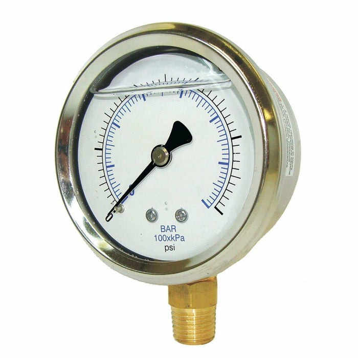 PIC Gauges 201L-208R Bottom Mount Pressure Gauge 2" Dial 0-5000 psi by Deal US