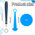 Portable Wrist Yarn Holder with Leather Strap Yarn Ball Organizer Blue by Deal US