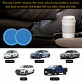 Ohleats 2PCS Car Cup Coaster 2.75" Crystal Rhinestone Silicone Light Blue White by Deal US
