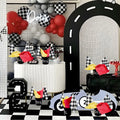 [Like New] HFYZZ Racing Table Centerpieces Set of 8 with Flags Buckets Stickers by Deal US