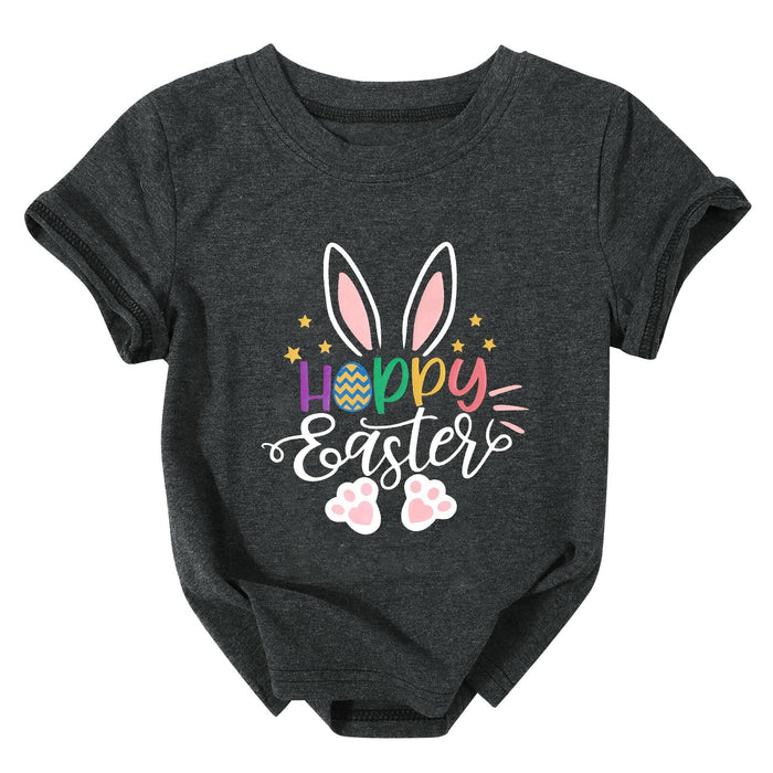 Toddler Baby Easter Shirt Trade Brother Sister for Eggs Bunny Tee Dark Gray by Deal US