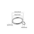 40 Pack Shower Curtain Rings Rust Proof Metal Decorative Hooks for Bathroom by Deal US
