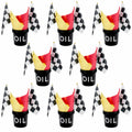 [Like New] HFYZZ Racing Table Centerpieces Set of 8 with Flags Buckets Stickers by Deal US