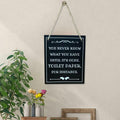 ARTAWEIN Bathroom Rules Wall Art Sign Rustic Humorous Decor by Deal US