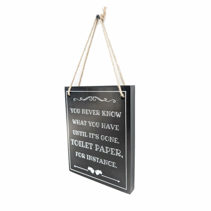 ARTAWEIN Bathroom Rules Wall Art Sign Rustic Humorous Decor by Deal US