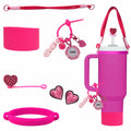 Stanley Cup Accessories Set Boot Handle Strap Straw Cover Charms Stickers by Deal US