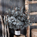 KIRIFLY 10pcs Fake Eucalyptus Stems Indoor Greenery Décor Green by Deal US