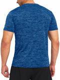 Mens Gym Dry Fast Workout T Shirt Medium Blue Size M by Deal US