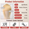 starluck Clip in Bangs 9g 100% Human Hair Extensions Light Blonde by Deal US