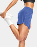 G Gradual Women's 3" Running Shorts Mesh Liner Phone Pockets Blue Size XS by Deal US