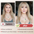 starluck Clip in Bangs 9g 100% Human Hair Extensions Light Blonde by Deal US