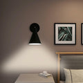 FILIMITIY Battery Operated Modern Dimmable LED RGB Wall Sconce Black by Deal US